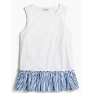 J Crew Women's Woven-hem tank top size M Item AN701